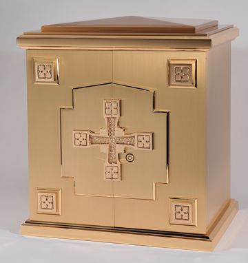 Bronze Tabernacle with Cross Design