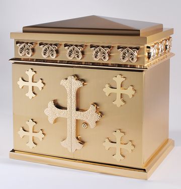 Fleur Cross Bronze Church Tabernacle