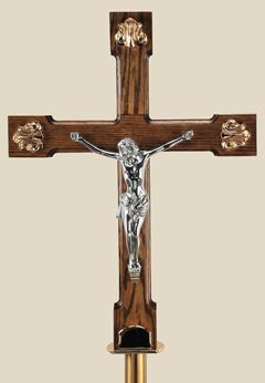 Processional Wood Cross Color 85-¼ Overall Ht