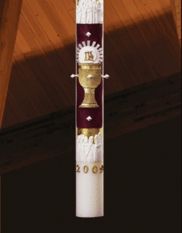 Twelve Apostles Paschal Candle Exemious Brand 51 percent beeswax Cathedral