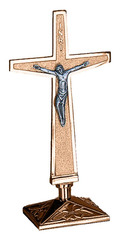 Altar Cross 14 tall 5 square base Corpus