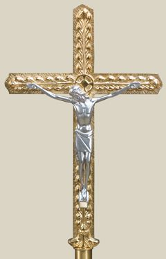 Processional Cross 85 Tall 13 x 21 Bronze