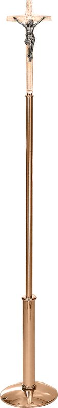 Processional Crucifix 77 Tall 12 wide base Clear