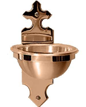 Holy Water Font 6-⅝ diameter bowl 3 x 11