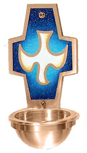 Holy Water Font 5-⅛ diameter bowl 5 x 10