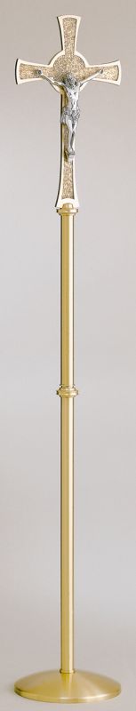 Processional Crucifix bronze a satin finish