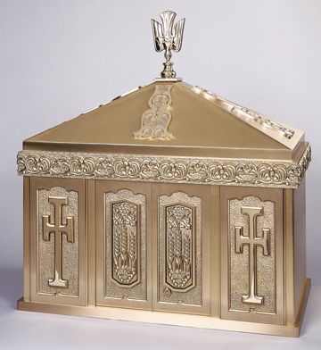 Wheat Field Bronze Church Tabernacle With Optional