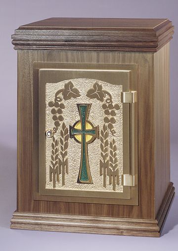 Cross of Erin Bronze & Wood Church Tabernacle