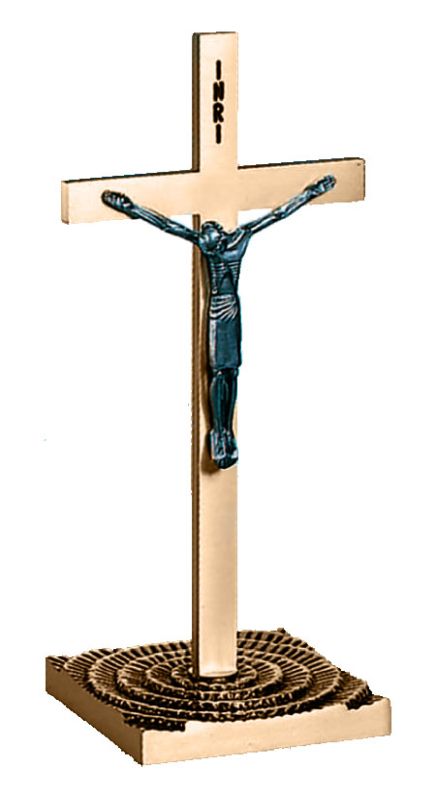 Altar Crucifix 12 tall 5 x base Metal