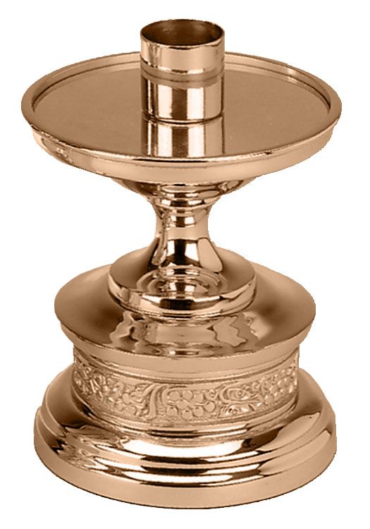 Altar Candlestick HIGH POLISH BRONZE
