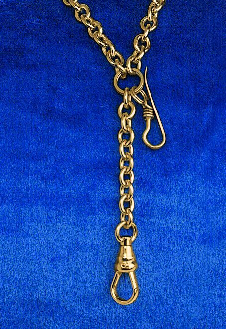 ZZ4334 Chain For Pectoral Cross Gold Made in USA by FC Ziegler #4334