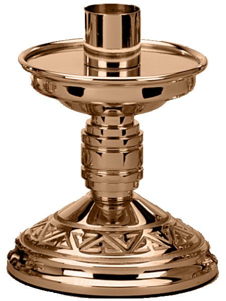 Altar Candlestick HIGH POLISH BRONZE