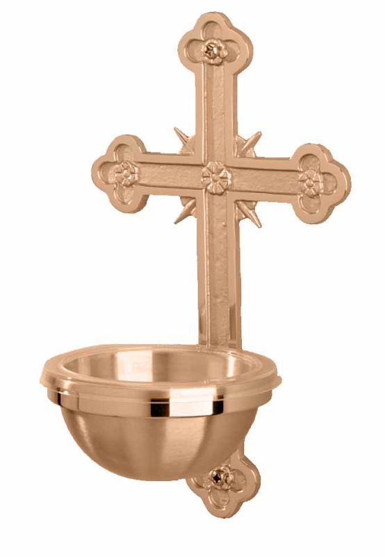 Holy Water Font 5-⅛ diameter bowl 7 x 12