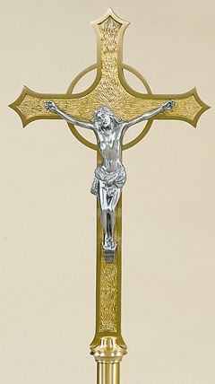 Processional Crucifix Ht.87" 87 Tall 22 x 14 Cross