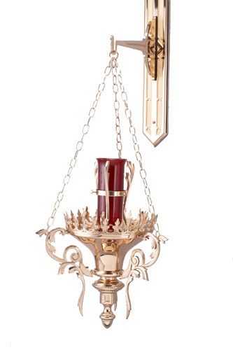 Hanging Sanctuary Lamp With Bracket