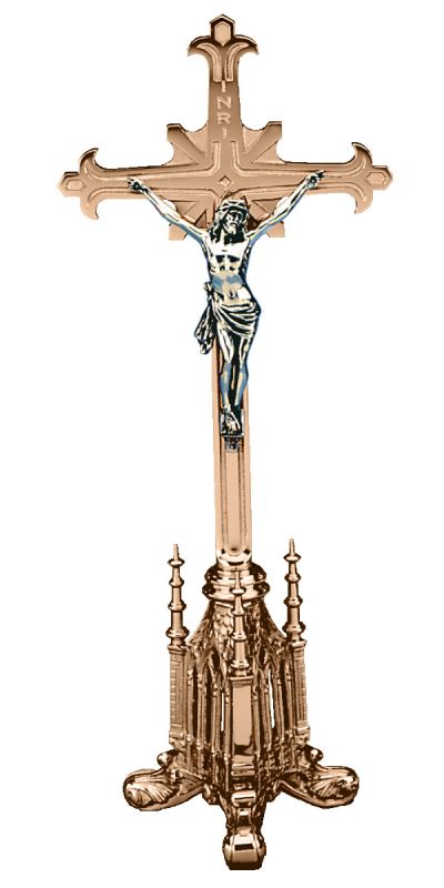 Altar Crucifix HIGH POLISH BRONZE Excelsis