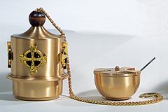Censer & Boat Satin Bronze