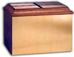 ZZ6385 Ossuary-Made Of Wood with Bronze Made in USA by FC Ziegler #6385