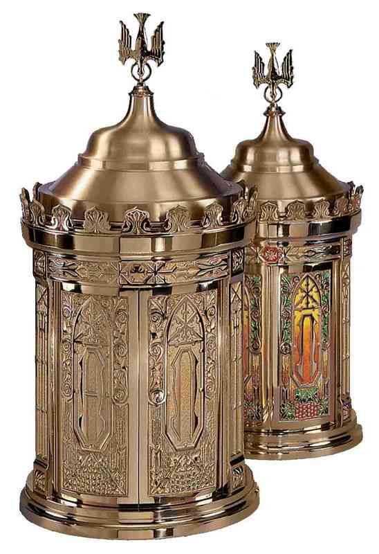 Tabernacle  Painted 44 H x 20 diameter base