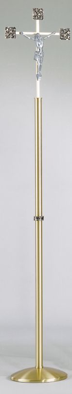 Processional Crucifix Cast Textured Satin Bronze Finish