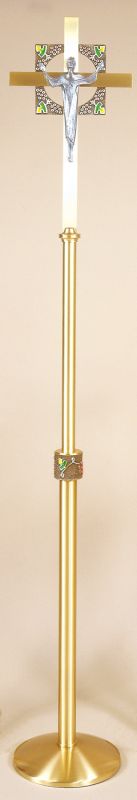 Processional Crucifix Series 6511 satin cast textured bronze