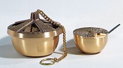 Censer & Boat Satin Bronze