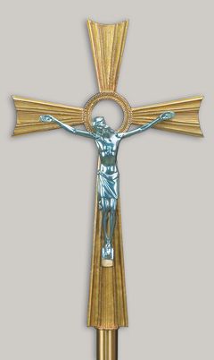 Processional Cross 82 Tall 22 x 13 Bronze