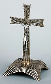 Altar Crucifix Bronze Satin Statuary Brnz Finish