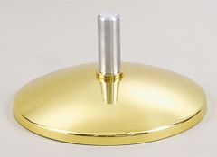 Processional Cross Stand Weighted brass bright finish pole slips