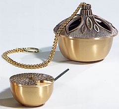 Censer & Boat Satin Bronze