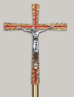 Processional Crucifix 84 Tall 24 x Cross Bronze