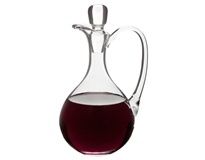 Glass Flagon 11 inch tall 40oz capacity stopper