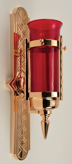 Wall Sanctuary Lamp mount Bronze High Polish Finish Back
