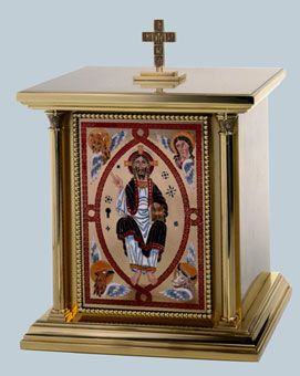 Enamel Front Tabernacle 13 ⅜ Wide x 11 ½