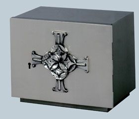 Modern Tabernacle Brass Silver Plated 9 Wide x 6