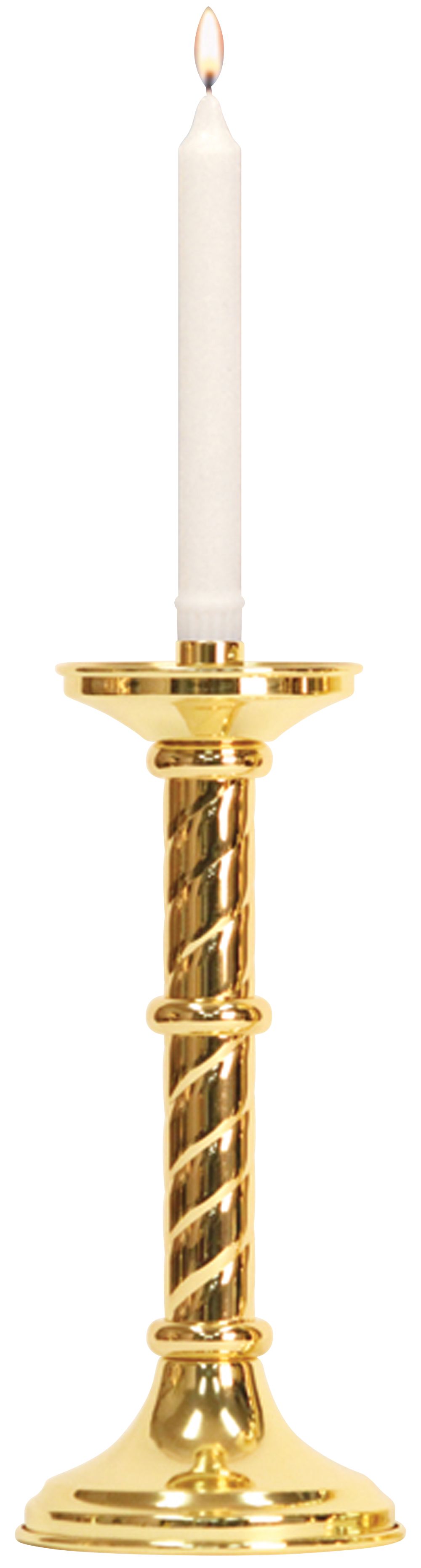 Altar Candlestick 12 inch High 5 base inch