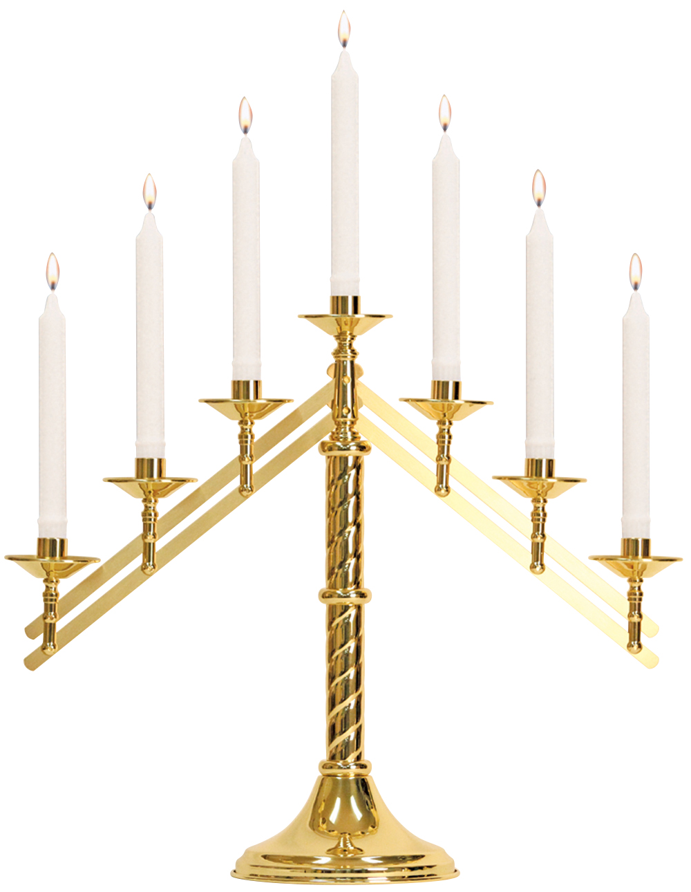 Altar Candelabra 7 Light 18 inch High adjustable arms