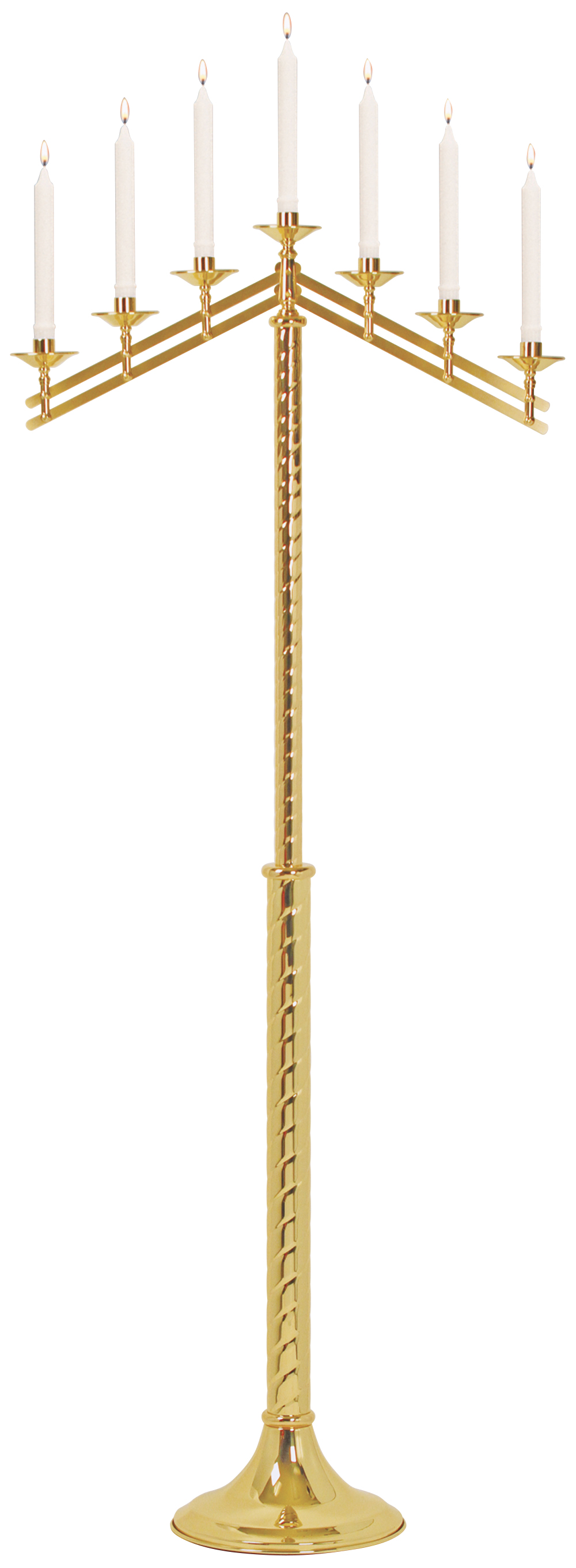 Floor Candelabra 7 Light 60 inch High 10-inch base adjustable