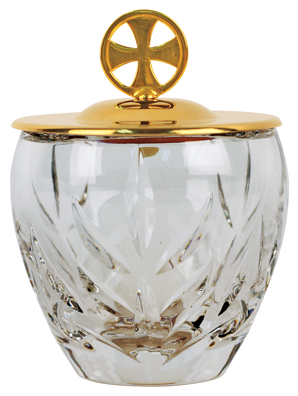 Ablution Cup distribution ashes 24k gold plated cross