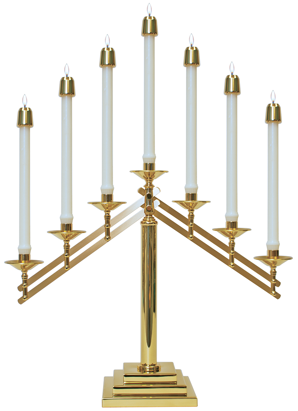 Altar Candelabra 7 Light 7-light 18 inch High 3-step base