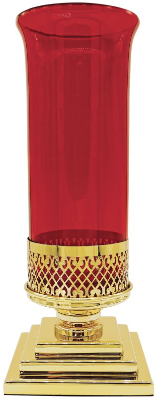 Sanctuary Lamp 5 H 3-step base Polished brass
