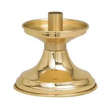 Candlestick for Altar Brass High Polish Finish 4 x