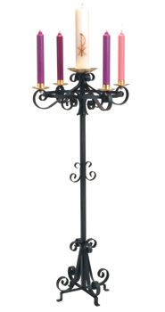 Wrought Iron Advent Candle Stand