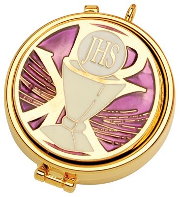 Pyx 24K Gold Plate Enameled Emblem Cover