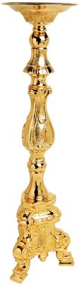 Candle Holder 24K Gold Plated 27-inch 8 Base