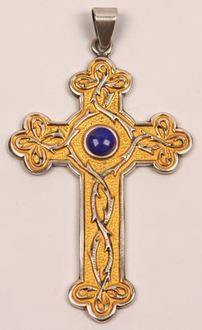 Pectoral Cross and Chain  24K