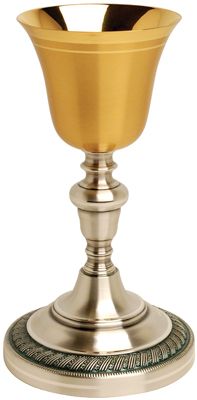 Chalice 24K Gold Plated Oxidized Silver 5