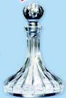 Crystal Cruets Pair 15 Ounce Capacity 7-inch Tall