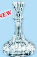 Crystal Cruets Pair 7 Ounce Capacity 6-inch Tall