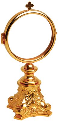 Chapel Monstrance 24K Gold Plated  Fixed Luna